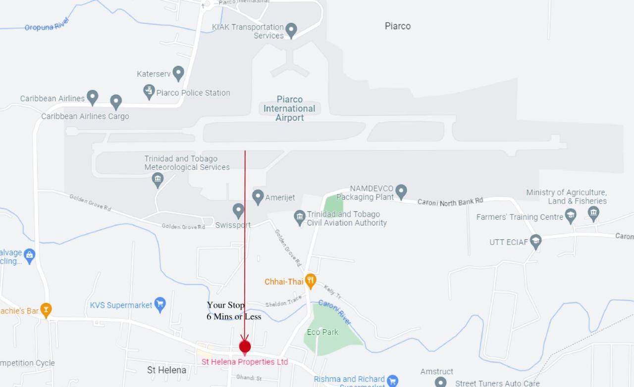 2Br Apt In St Helena - 6Mins From The Airport Perfect For Short And Long Stays Piarco Экстерьер фото